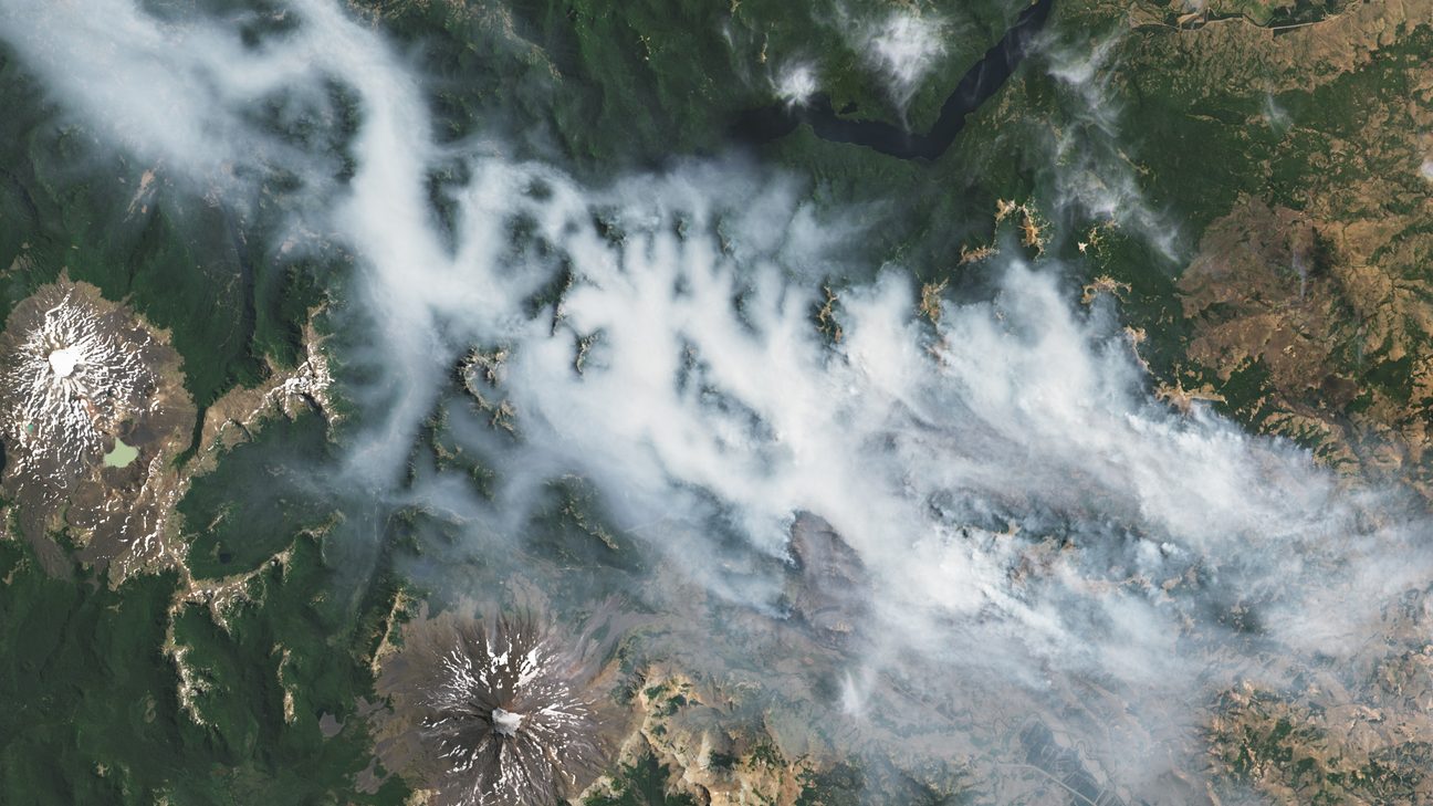Wildfires in Patagonia seen by Landsat, February 2025