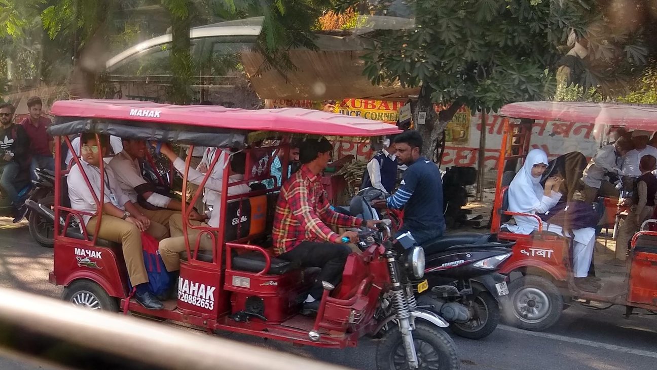 Electric rickshaws, Uttar Pradesh, India